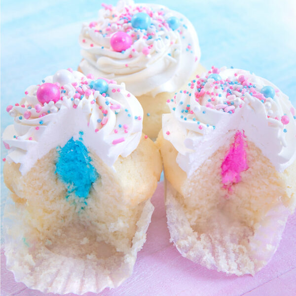 Gender reveal Cupcakes gender rev cupp