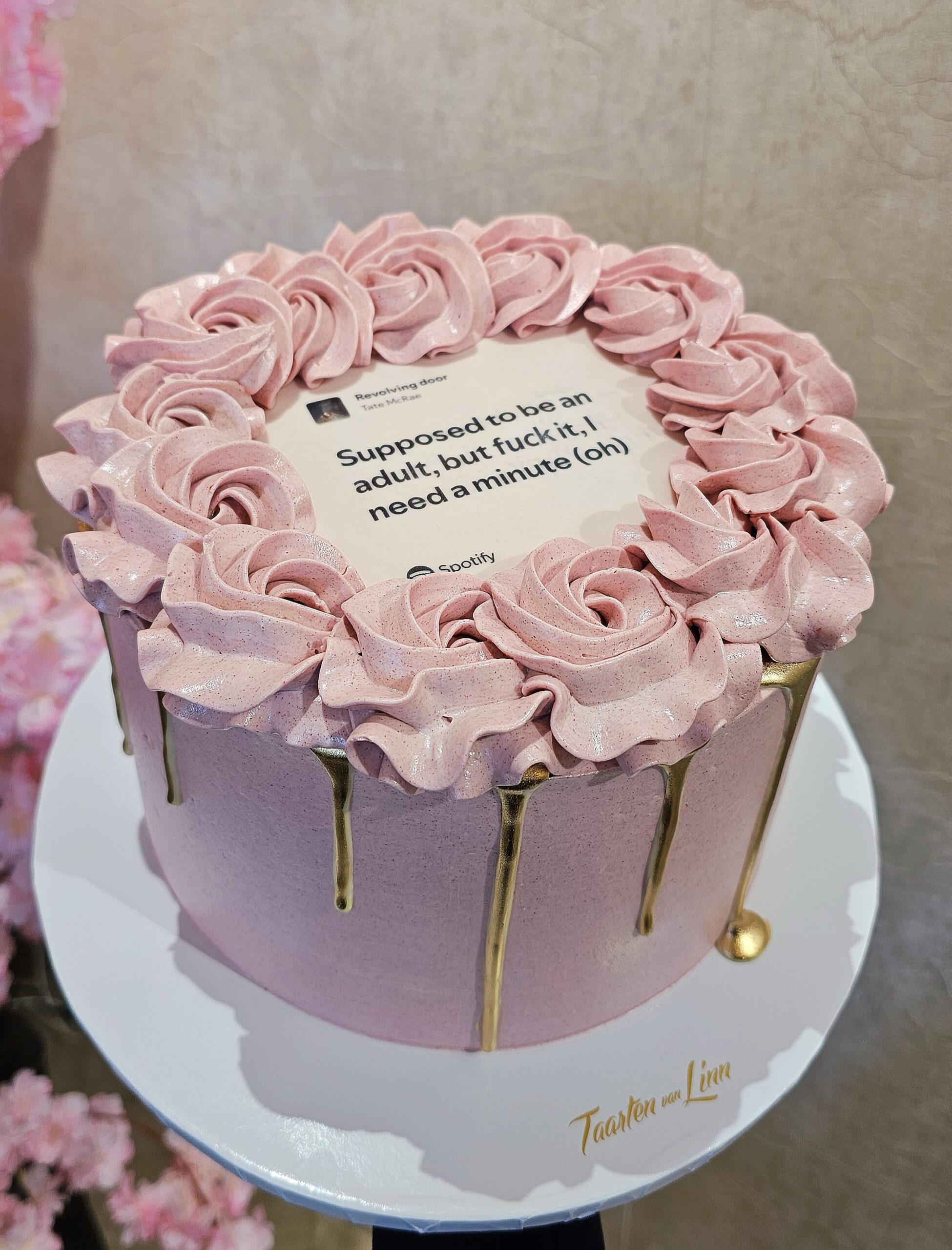 Spotify taart 1 Spotify taart